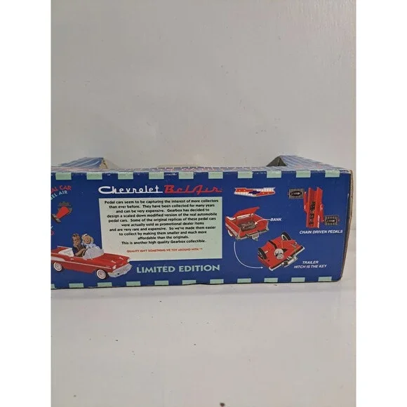 Gearbox  Diecast 1957 Chevrolet Bel Air Pedal Car Bank w/box - Picture 13 of 14